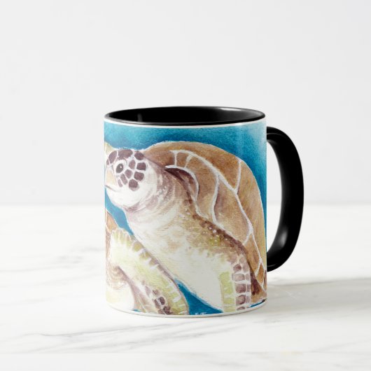 Mug Tortues marines (Devant droit)