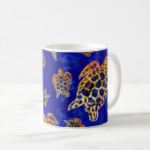 Mug Tortues marines Batik Art Africain (Devant droit)