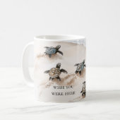 Mug Tortues marines de la côte de l'océan plage (Devant gauche)