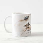 Mug Tortues marines de la côte de l'océan plage (Gauche)
