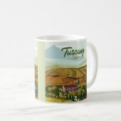 Mug Toscane Toscane Italie Paysage Dessin (Devant droit)