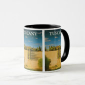 Mug Toscane Vintage voyage Italie (Devant droit)
