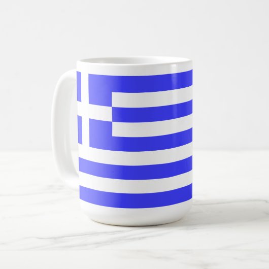 Mug Total du drapeau grec (Devant gauche)