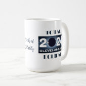 Mug Total Eclipse Cleveland Ohio 2024 Parcours de la T (Devant droit)