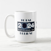Mug Total Eclipse Cleveland Ohio 2024 Parcours de la T (Gauche)