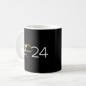 Mug Total Éclipse solaire 2024 Totalité Éclipse solair (Devant gauche)