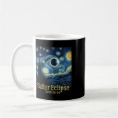 Mug Total Éclipse Solaire 8 avril 2024 Van Gogh Starry (Gauche)