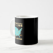 Mug Total Éclipse Solaire Deux Fois De Vie 2017 2024 H (Devant gauche)