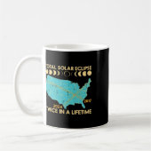 Mug Total Éclipse Solaire Deux Fois De Vie 2017 2024 H (Gauche)