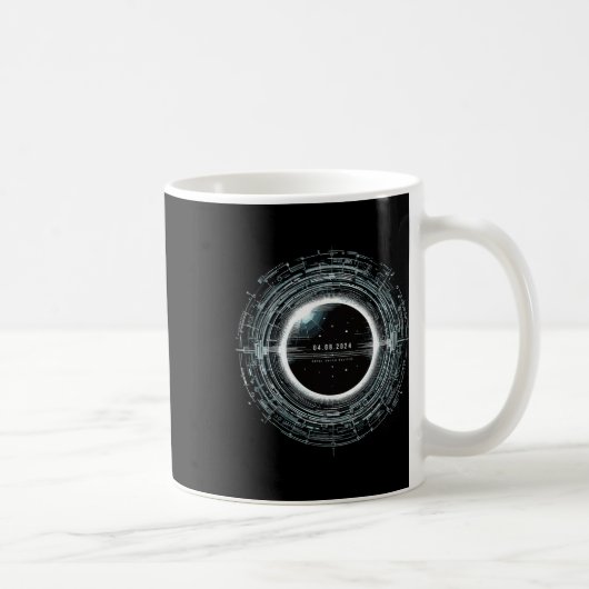 Mug Total Éclipse Solaire S Avril 2024 Totalité S Usa (Droite)