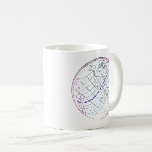 Mug Total Solaire Eclipse 2024 Global Path (Devant droit)