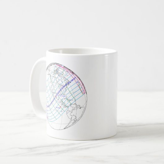 Mug Total Solaire Eclipse 2024 Global Path (Devant gauche)