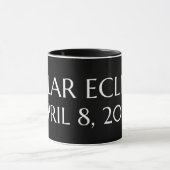 Mug Total Solaire Eclipse USA 8 avril 2024 (Centre)