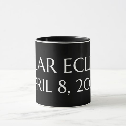 Mug Total Solaire Eclipse USA 8 avril 2024 (Centre)
