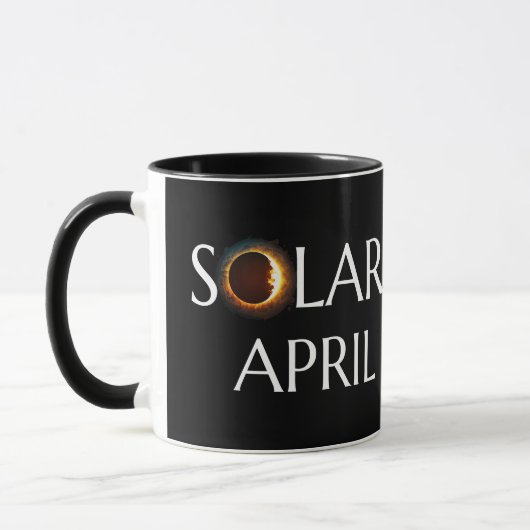 Mug Total Solaire Eclipse USA 8 avril 2024 (Gauche)