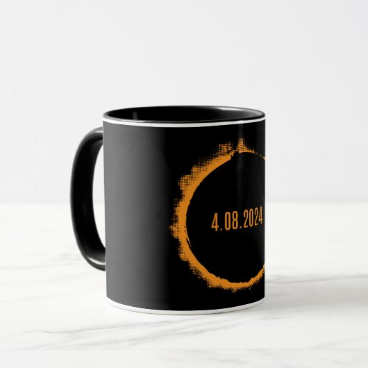 Mug Total Solaire Eclipse USA 8 avril 2024 (Devant gauche)