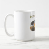 Mug Total Solar Eclipse 2025 drôle de design. Totalité (Gauche)