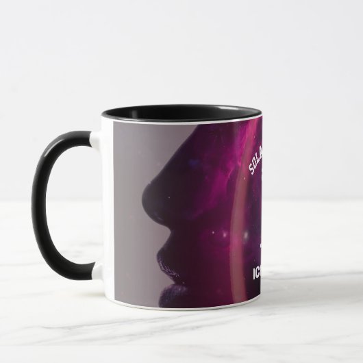 Mug Total solar eclipse August 2026 text personalized (Gauche)