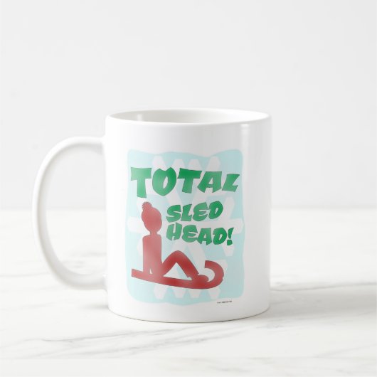 Mug Total Tête de traîneau Drôle Vacances Logo Fun Tim (Gauche)