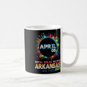 Mug Total total de l'éclipse solaire Arkansas 2024 col