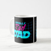 Mug Totalement cadeau drôle de la fête des pères 80s (Devant gauche)