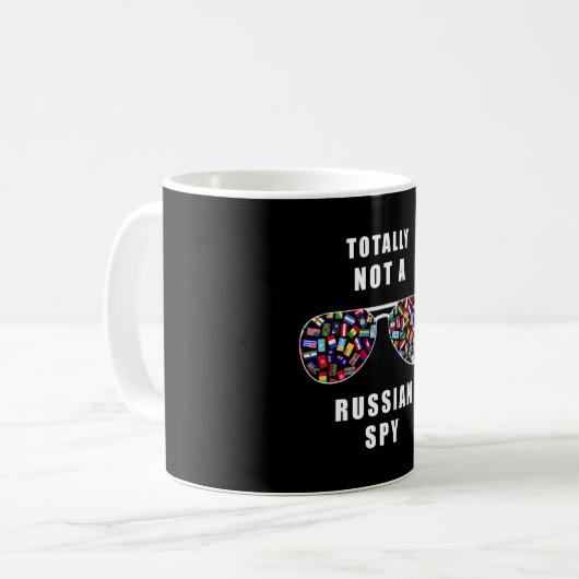 Mug Totalement pas un espion russe (Devant gauche)
