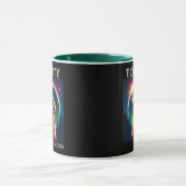 Mug Totalité Éclipse solaire Avril 8 2024 Chien drôle (Centre)