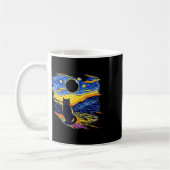 Mug Totalité Solaire Eclipse 2024 Starry Night Van Gog (Gauche)