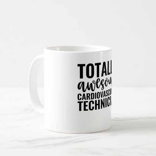 Mug Totally Awesome Cardiovascular Technician (Devant gauche)