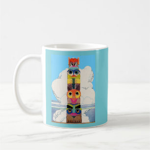 Mug totem amérindien des années 1920