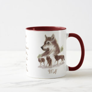Mug Totem animal loup