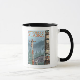 Mug Totem de l'Alaska - Ketchikan, Alaska