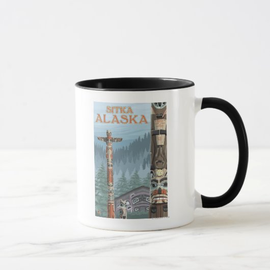 Mug Totem de l'Alaska - Sitka, Alaska (Droite)