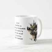 Mug Totem de loup, guide animal Inspiration de loup gr (Devant droit)