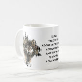 Mug Totem de loup, guide animal Inspiration de loup gr (Devant gauche)