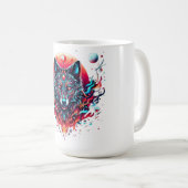 Mug Totem Wolf Solaire - Fusion Feu & Lune (Devant droit)