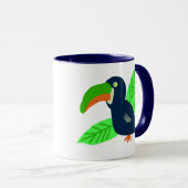 Mug Toucan Tropical Et Feuille (Devant droit)