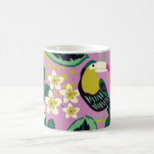 Mug Toucanes tropicales : Motif de fleurs (Centre)