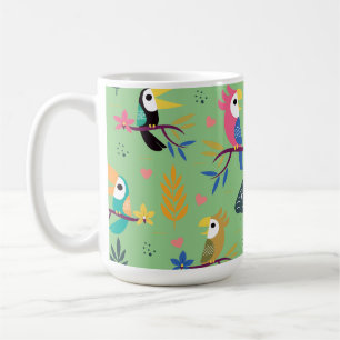 Mug Toucans et perroquets