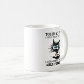 Mug Touch My Coffee I Will Slap You So Hard Even Googl (Devant droit)