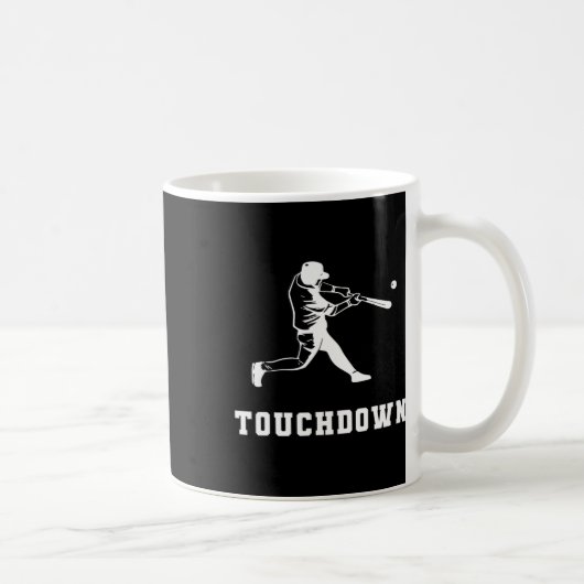 Mug Touchdown Baseball Humour Drôle Touchdown Baseball (Droite)