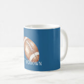 Mug Touchdown de football (Devant droit)