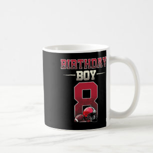 Mug Touchdown de football 8e anniversaire 8 ans prêt T