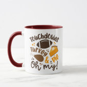 Mug Touchdowns Turquie & tarte | Oh, mon (Gauche)