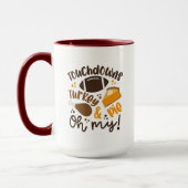 Mug Touchdowns Turquie & tarte | Oh, mon (Gauche)