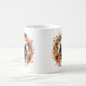 Mug Touche créative - Chat de couronne d'automne (Centre)