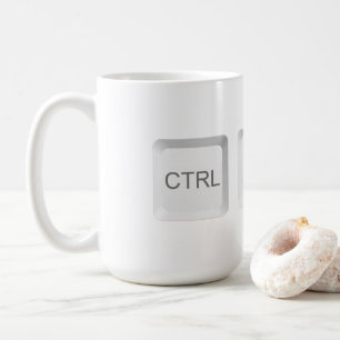 Mug Touche de clavier d'ordinateur CTRL ALT DEL de Sli