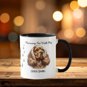 Mug Touche personnalisée de pattes de Cocker Spaniel a