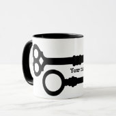 Mug Touches anciennes mignonnes (Devant gauche)