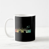 Mug Touches Clavier Anist Notes de Musique Ano (Gauche)